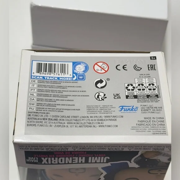 Jimi Hendrix Funko Pop Rocks #244 NIB. Maui Live! Box in good condition - Picture 6 of 6